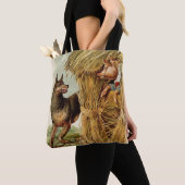 Drie kleine Varkens Big Bad Wolf, Fairy Tale Tote Bag (Dichtbij)