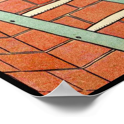 Drie kleine Varkens: Bricks om een huis te bouwen Poster (Hoek)