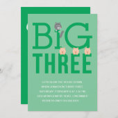 Drie kleine Varkens Derde Uitnodiging van de Dag (Voorkant / Achterkant)