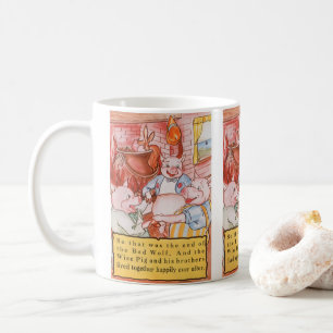 Drie kleine Varkens die wolf koken,  feiale tale Koffiemok