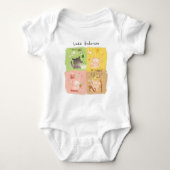 Drie kleine varkens en Big Bad Wolf Romper (Voorkant)