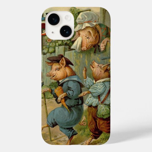 Drie kleine Varkens Fairy Tale Case-Mate iPhone Case (Achterkant)
