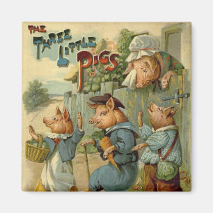 Drie kleine Varkens  Fairy Tale Magneet