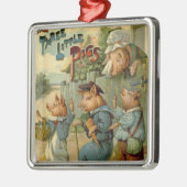 Drie kleine Varkens Fairy Tale Metalen Ornament (Links)