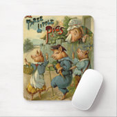 Drie kleine Varkens  Fairy Tale Muismat (Met muis)