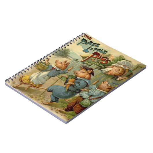 Drie kleine Varkens Fairy Tale Notitieboek (Linkerzijde)