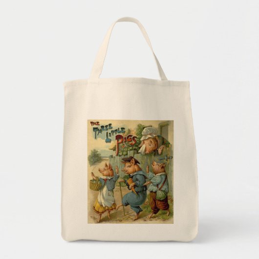 Drie kleine Varkens  Fairy Tale Tote Bag (Voorkant)