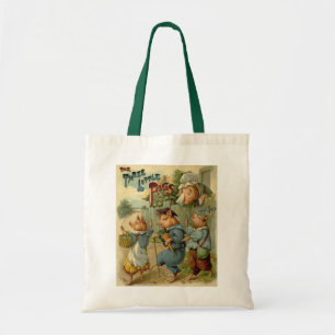 Drie kleine Varkens Fairy Tale Tote Bag