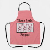 Drie kleine varkens Grappige Keuken Schort (Voorkant)