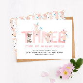 Drie kleine varkens grote boze wolf, meisjes 3e ve kaart