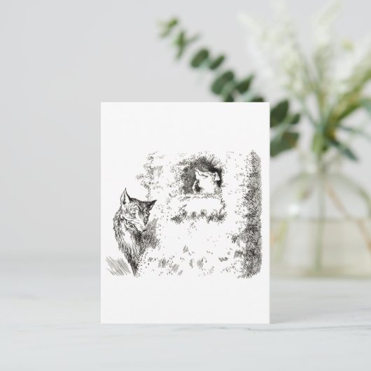 Drie kleine Varkens: Het tweede kleine Varkenspijn Briefkaart (Staand voorkant)