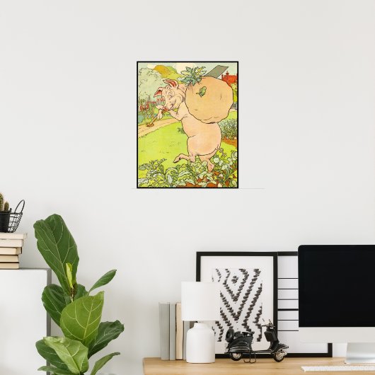 Drie kleine varkens: Ik heb de Turnips Poster (Thuiskantoor)