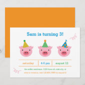 Drie kleine varkens kaart (Voorkant / Achterkant)