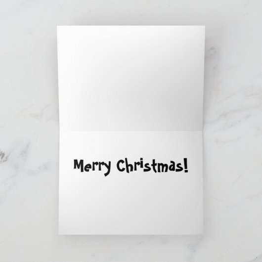 Drie kleine Varkens Kerstmis Feestdagen Kaart (Binnen)