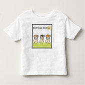 Drie kleine varkens kinder shirts (Voorkant)