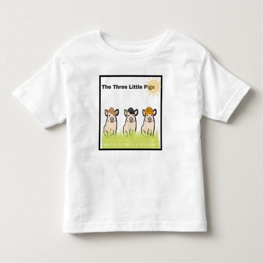 Drie kleine varkens kinder shirts (Voorkant)