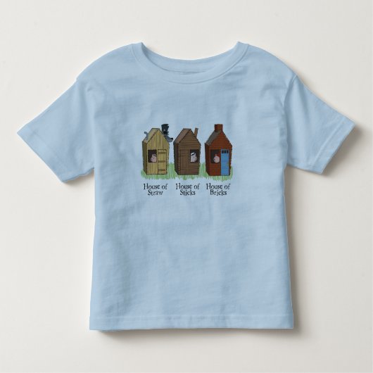 Drie Kleine Varkens Kinderen T-Shirt (Voorkant)