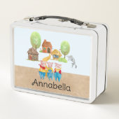 Drie kleine varkens kleurrijke folk en sprookje (Achterkant)