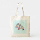 Drie Kleine Varkens met hun Gepersonaliseerde Huis Tote Bag (Achterkant)