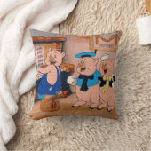 Drie kleine Varkens Nursery Rhyme American MoJo Pi Kussen (Deken)