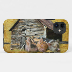 Drie kleine varkens op de bijtende schuur Case-Mate iPhone case