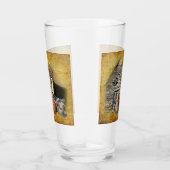 Drie kleine varkens op de bijtende schuur glas (Rechts)
