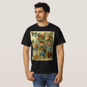 Drie Kleine Varkens Oude Sprookje T-shirt (Voorkant volledig)