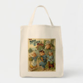 Drie Kleine Varkens Oude Sprookje Tote Bag (Voorkant)
