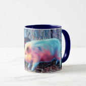 Drie kleine varkens Pop Art Boerderij Style Mok Cu (Voorkant rechts)