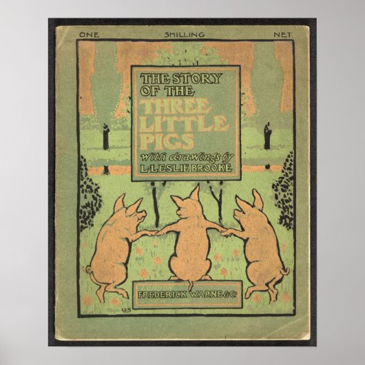 Drie kleine Varkens Poster (Voorkant)