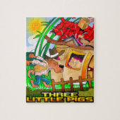 Drie Kleine Varkens Puzzle Legpuzzel (Verticaal)