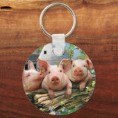 Drie kleine varkens sleutelhanger (Voorkant)