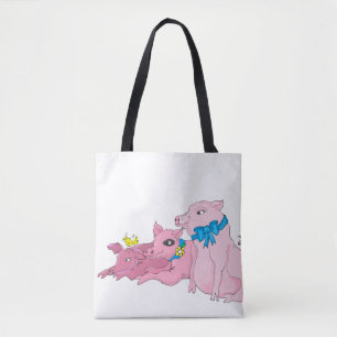 Drie kleine varkens tote bag