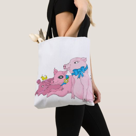 Drie kleine varkens tote bag (Dichtbij)