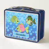 Drie Kleine Vis Metal Lunchbox (Voorkant)