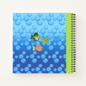 Drie kleine vis spiraal Notitieboek (Achterkant)