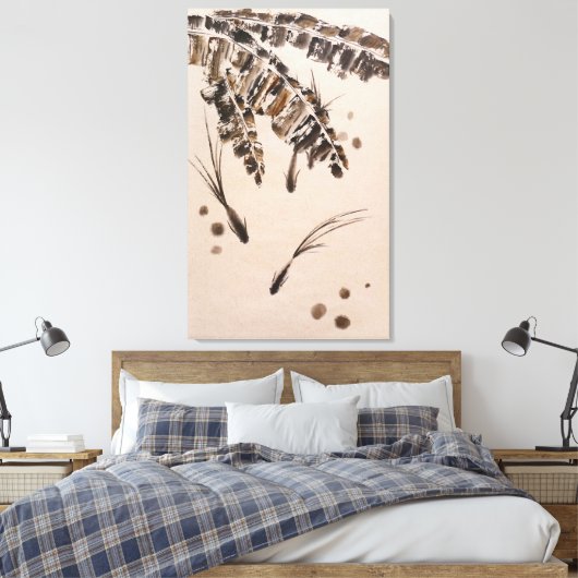 Drie kleine vissen canvas afdruk (Insitu (Slaapkamer))