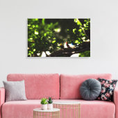 Drie Kleine Vogels Canvas Afdruk (Insitu (Woonkamer))