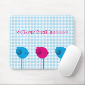 Drie kleine vogels muismat (Met muis)