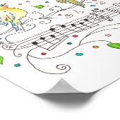 Drie kleine vogels poster (Hoek)