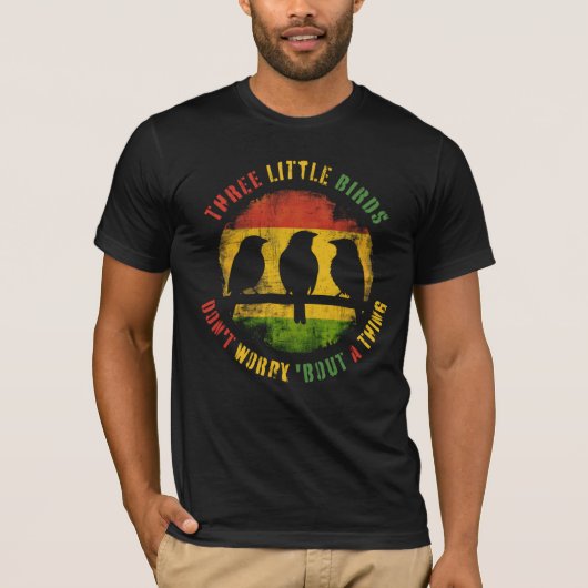 Drie Kleine Vogels - Reggae T-shirt (Voorkant)