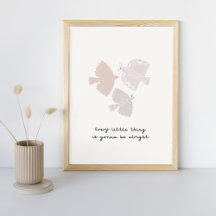 Drie kleine vogels Song Neutrale slaapkamer Art Pr