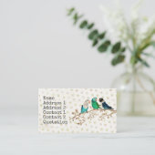 DRIE KLEINE VOGELS Visitekaartje (Staand voorkant)