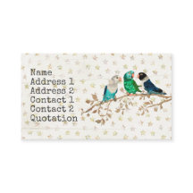 DRIE KLEINE VOGELS Visitekaartje
