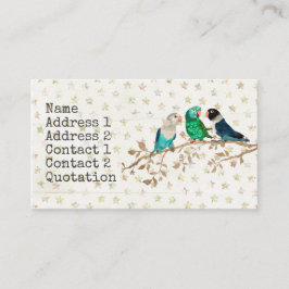 DRIE KLEINE VOGELS Visitekaartje