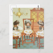 "Drie kleine zussen" Briefkaart (Voorkant / Achterkant)