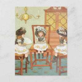"Drie kleine zussen" Briefkaart