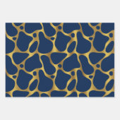 Drie kleuren abstract girafpatroon 2 inpakpapier vel (Voorkant 3)