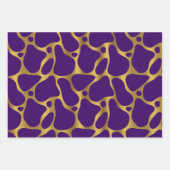 Drie kleuren abstract girafpatroon 2 inpakpapier vel (Voorkant)