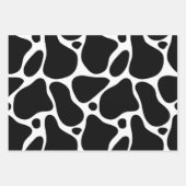 Drie kleuren abstract girafpatroon inpakpapier vel (Voorkant 2)